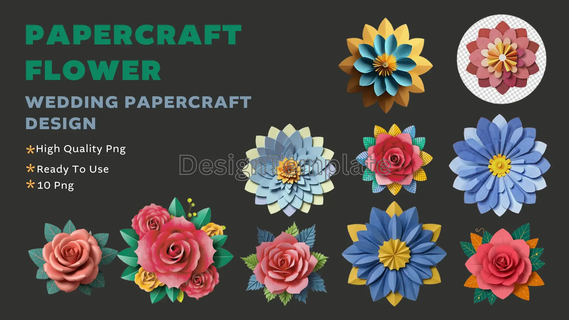 Blossom Craft Papercraft Flower 3D Designs Set